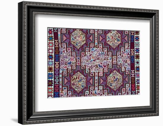 Tapestry, Tbilisi, Georgia.-Keren Su-Framed Photographic Print