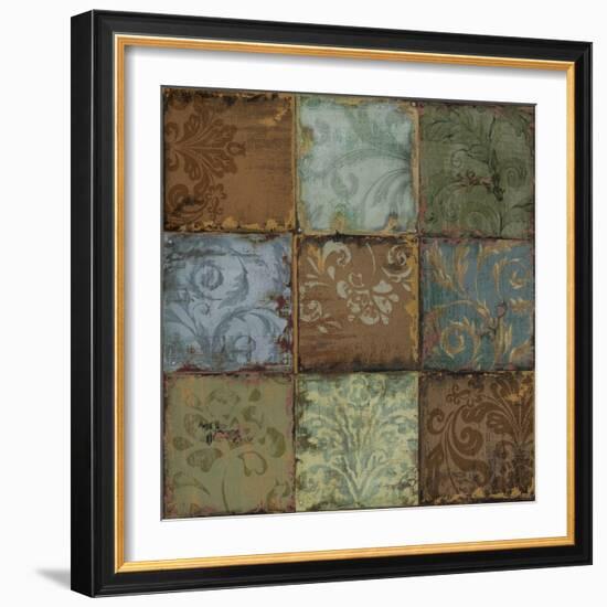 Tapestry Tiles II-Daphné B.-Framed Giclee Print