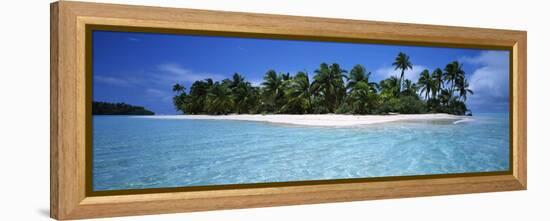 Tapuaetai Motu from the Lagoon, Aitutaki, Cook Islands-null-Framed Stretched Canvas