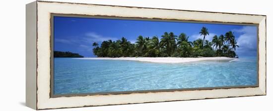 Tapuaetai Motu from the Lagoon, Aitutaki, Cook Islands-null-Framed Stretched Canvas