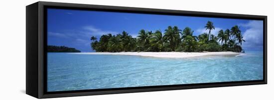 Tapuaetai Motu from the Lagoon, Aitutaki, Cook Islands-null-Framed Stretched Canvas