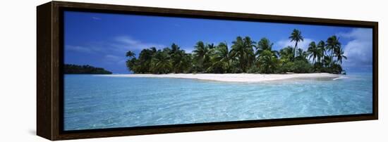 Tapuaetai Motu from the Lagoon, Aitutaki, Cook Islands-null-Framed Stretched Canvas