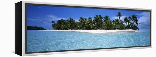 Tapuaetai Motu from the Lagoon, Aitutaki, Cook Islands-null-Framed Stretched Canvas