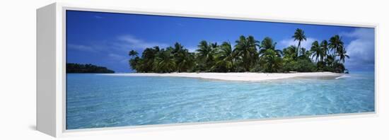 Tapuaetai Motu from the Lagoon, Aitutaki, Cook Islands-null-Framed Stretched Canvas