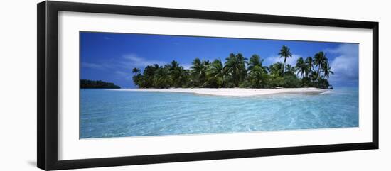 Tapuaetai Motu from the Lagoon, Aitutaki, Cook Islands-null-Framed Photographic Print