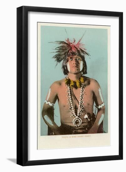 Taqui, Hopi Snake Priest-null-Framed Art Print