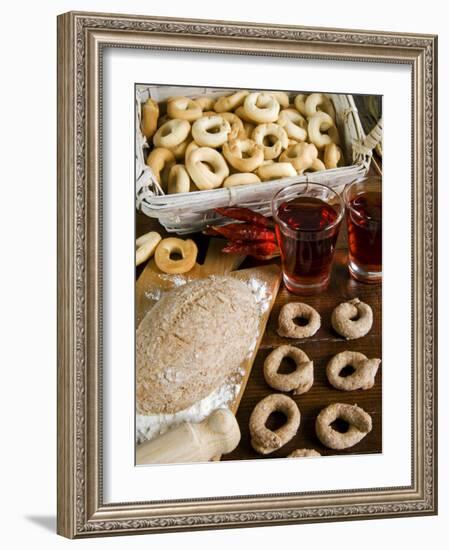 Tarallucci or Taralli, Bread from Puglia, Italy, Europe-Tondini Nico-Framed Photographic Print