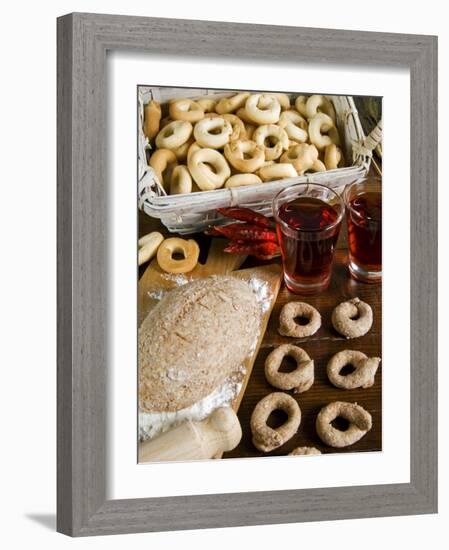 Tarallucci or Taralli, Bread from Puglia, Italy, Europe-Tondini Nico-Framed Photographic Print