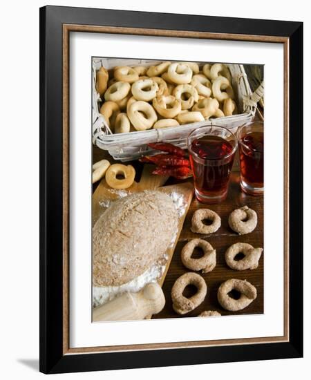 Tarallucci or Taralli, Bread from Puglia, Italy, Europe-Tondini Nico-Framed Photographic Print