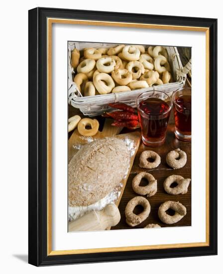 Tarallucci or Taralli, Bread from Puglia, Italy, Europe-Tondini Nico-Framed Photographic Print