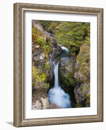 Taranaki Falls, Tongariro National Park, UNESCO World Heritage Site, North Island, New Zealand, Pac-Ben Pipe-Framed Photographic Print