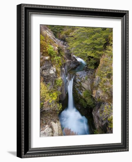 Taranaki Falls, Tongariro National Park, UNESCO World Heritage Site, North Island, New Zealand, Pac-Ben Pipe-Framed Photographic Print