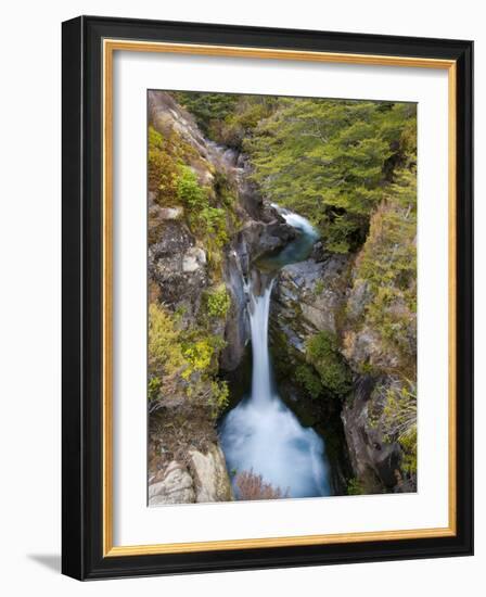 Taranaki Falls, Tongariro National Park, UNESCO World Heritage Site, North Island, New Zealand, Pac-Ben Pipe-Framed Photographic Print