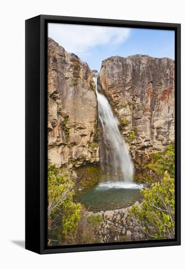 Taranaki Falls-Matthew Williams-Ellis-Framed Premier Image Canvas