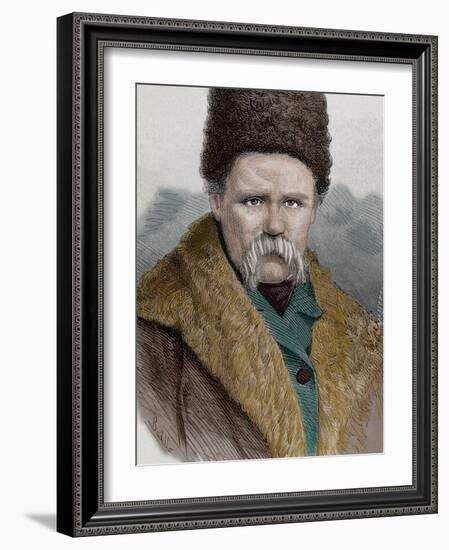 Taras Shevchenko (1814-1861). Ukrainian Poet. Engraving by La Ilustracion Espanola Y Americana, 187-Tarker-Framed Photographic Print