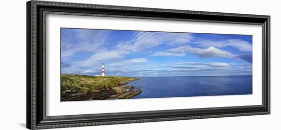 Tarbat Ness Lighthouse, Tarbat Ness Peninsula, Portmahomack, Easter Ross, Highlands, Scotland-Panoramic Images-Framed Photographic Print