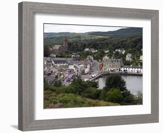 Tarbert Centre, East Loch Tarbert, Argyll, Scotland, United Kingdom, Europe-David Lomax-Framed Photographic Print