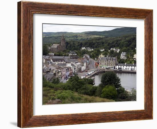 Tarbert Centre, East Loch Tarbert, Argyll, Scotland, United Kingdom, Europe-David Lomax-Framed Photographic Print