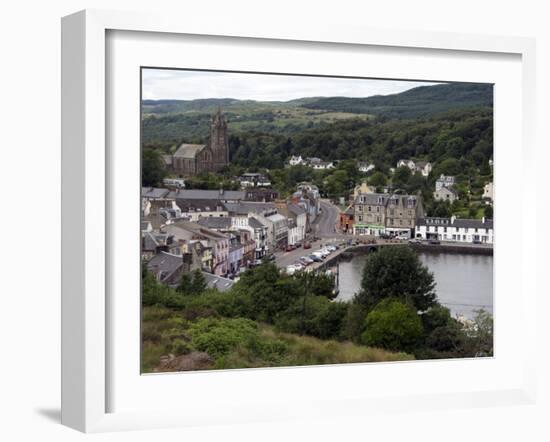 Tarbert Centre, East Loch Tarbert, Argyll, Scotland, United Kingdom, Europe-David Lomax-Framed Photographic Print