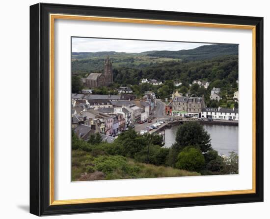 Tarbert Centre, East Loch Tarbert, Argyll, Scotland, United Kingdom, Europe-David Lomax-Framed Photographic Print