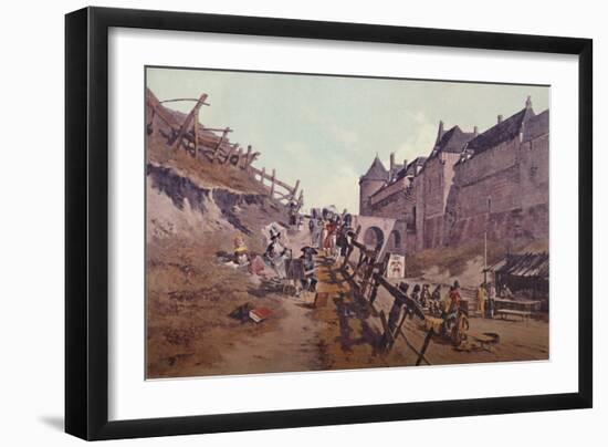 'Target Practice (Dieppe 1795)', 1896-Unknown-Framed Giclee Print