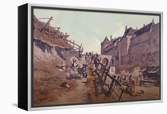 'Target Practice (Dieppe 1795)', 1896-Unknown-Framed Premier Image Canvas