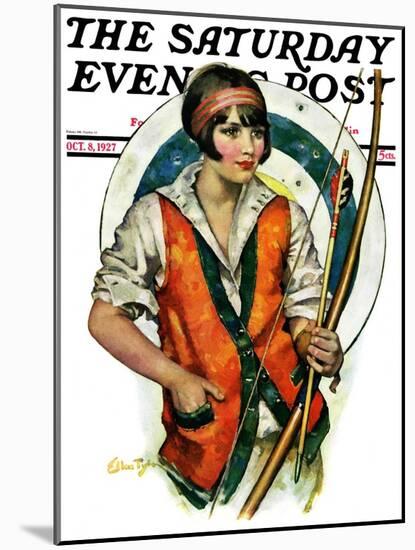 "Target Practice," Saturday Evening Post Cover, October 8, 1927-Ellen Pyle-Mounted Giclee Print