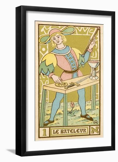 Tarot: 1 Le Bateleur, The Juggler-Oswald Wirth-Framed Art Print