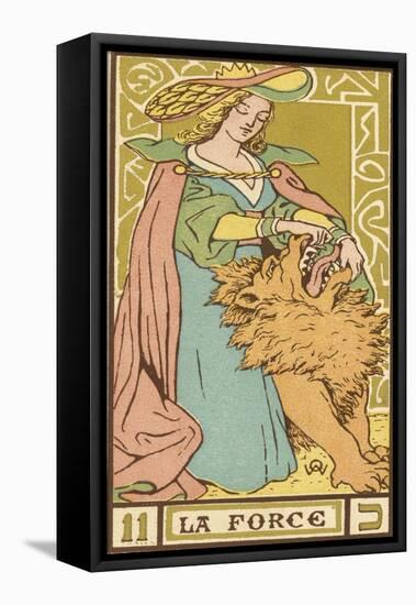 Tarot: 11 La Force, Strength-Oswald Wirth-Framed Premier Image Canvas