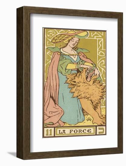 Tarot: 11 La Force, Strength-Oswald Wirth-Framed Photographic Print