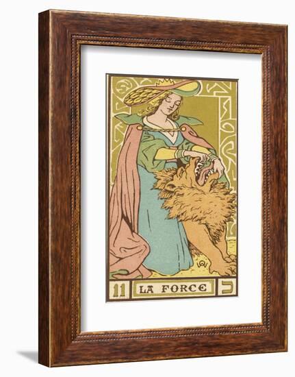 Tarot: 11 La Force, Strength-Oswald Wirth-Framed Photographic Print