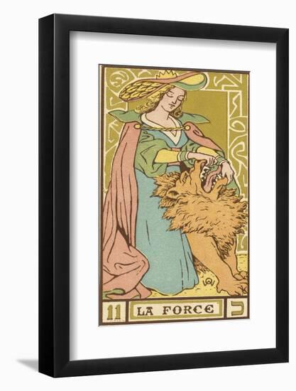 Tarot: 11 La Force, Strength-Oswald Wirth-Framed Photographic Print