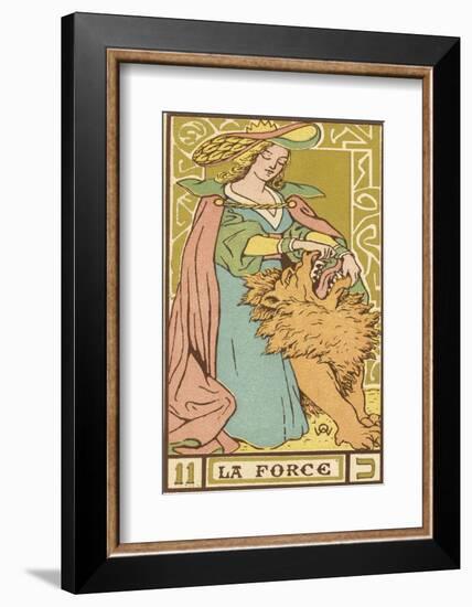 Tarot: 11 La Force, Strength-Oswald Wirth-Framed Photographic Print
