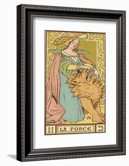 Tarot: 11 La Force, Strength-Oswald Wirth-Framed Photographic Print