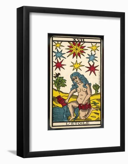 Tarot: 17 L'Etoile, The Star-null-Framed Photographic Print