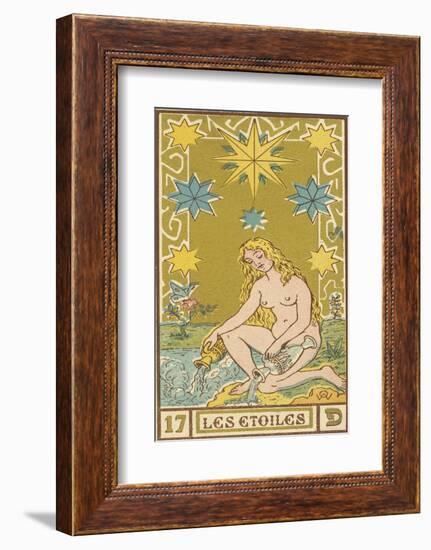 Tarot: 17 Les Etoiles, The Stars-Oswald Wirth-Framed Photographic Print