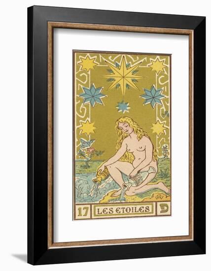 Tarot: 17 Les Etoiles, The Stars-Oswald Wirth-Framed Photographic Print