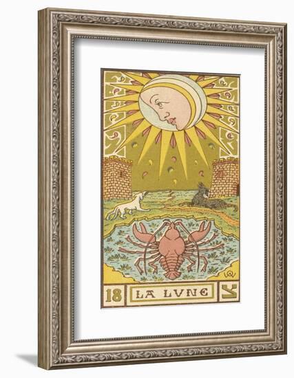 Tarot: 18 La Lune, The Moon-Oswald Wirth-Framed Photographic Print