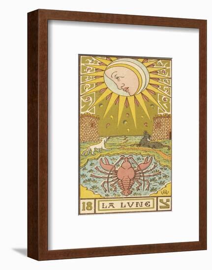 Tarot: 18 La Lune, The Moon-Oswald Wirth-Framed Photographic Print