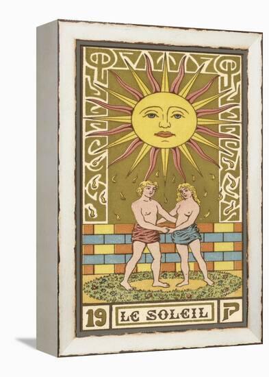 Tarot: 19 Le Soleil, The Sun-Oswald Wirth-Framed Premier Image Canvas