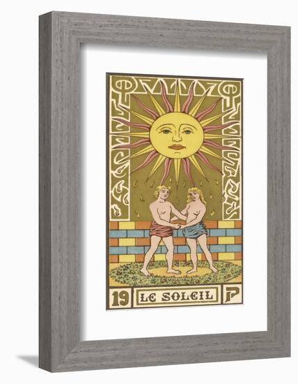 Tarot: 19 Le Soleil, The Sun-Oswald Wirth-Framed Photographic Print