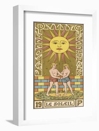 Tarot: 19 Le Soleil, The Sun-Oswald Wirth-Framed Photographic Print