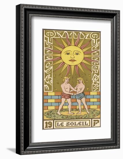 Tarot: 19 Le Soleil, The Sun-Oswald Wirth-Framed Photographic Print