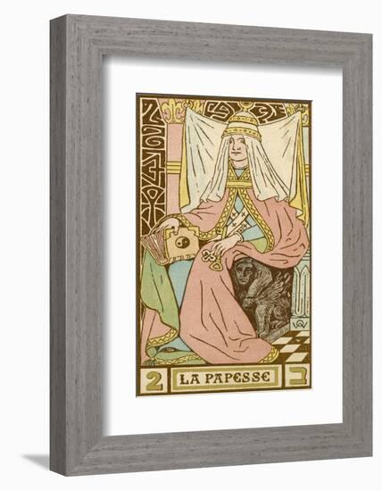 Tarot: 2 La Papesse, The Female Pope-Oswald Wirth-Framed Photographic Print