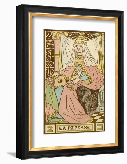 Tarot: 2 La Papesse, The Female Pope-Oswald Wirth-Framed Photographic Print