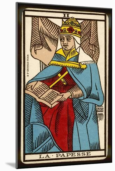 Tarot: 2 La Papesse, The Female Pope-null-Mounted Art Print