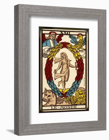 Tarot: 21 Le Monde, The World-null-Framed Photographic Print