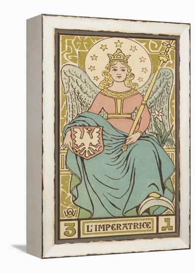 Tarot: 3 L'Imperatrice, The Empress-Oswald Wirth-Framed Premier Image Canvas