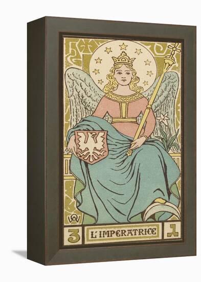 Tarot: 3 L'Imperatrice, The Empress-Oswald Wirth-Framed Premier Image Canvas
