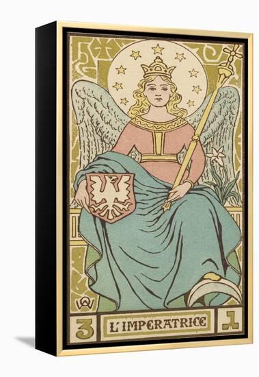 Tarot: 3 L'Imperatrice, The Empress-Oswald Wirth-Framed Premier Image Canvas